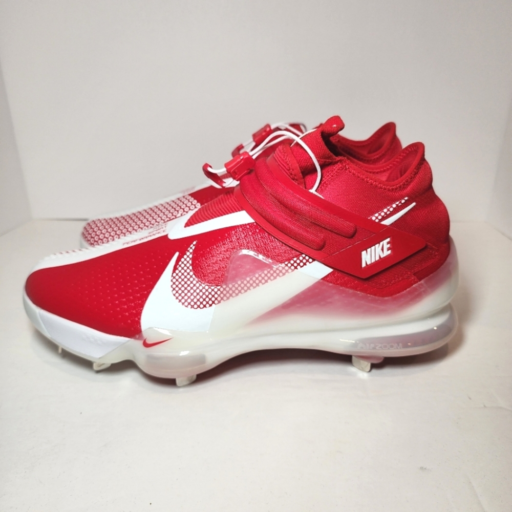 Men's Nike Force Zoom Trout 7 Baseball Cleats Red White DC9904-602 Size 13 New